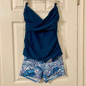 Great Condition, 2Pcs: 1 Swim Short & 1 Swim Tankini Top